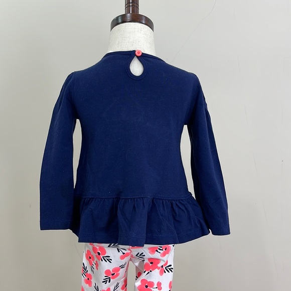 Gymboree Baby Boats & Blooms Flower Bird Shirt & Pants Outfit 2-Piece Set - Picture 10 of 16